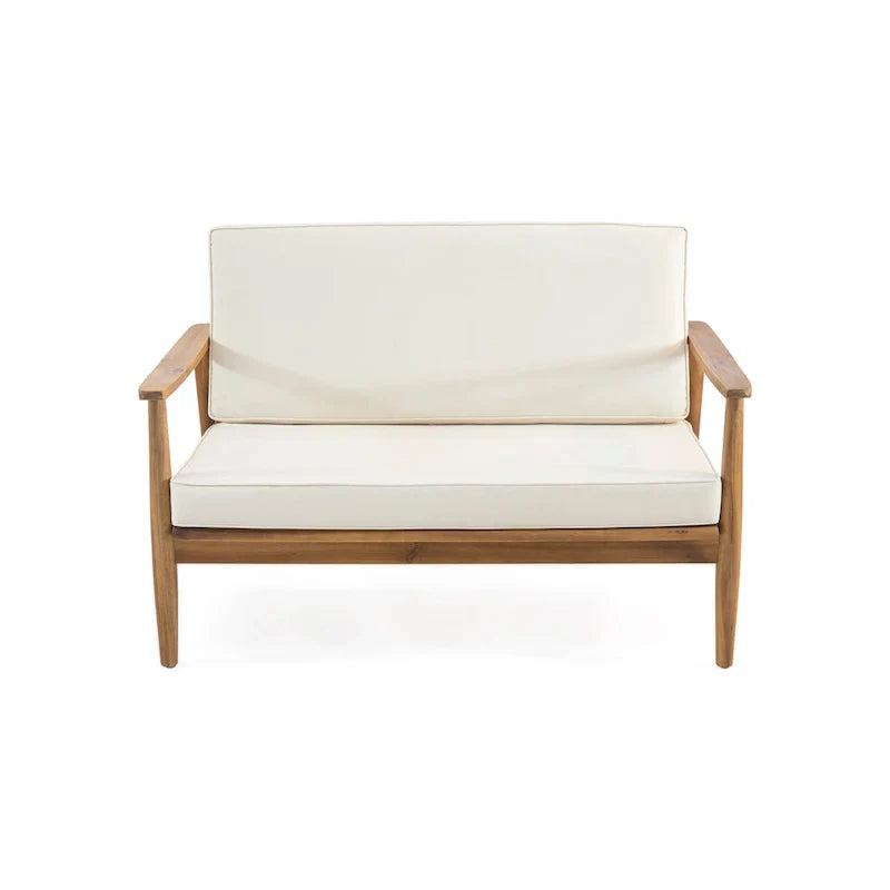 Ensemble de salon de jardin 4 places en bois d’acacia Willowbrook de Christopher Knight Home
