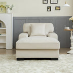 Modernes übergroßes Chaiselongue-Schlafsofa im Mid-Century-Stil mit Kissen