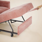 Canapé-lit convertible 3 en 1 avec réglage ajustable, fauteuil-canapé avec lit escamotable, lit pliant convertible pour le salon