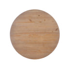 Table ronde à piètement central en bois massif