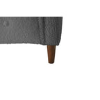 Aufbewahrungsbank fürs Schlafzimmer am Fußende des Bettes, Samt-Ottomane mit gerollten Armlehnen, langes Sofa