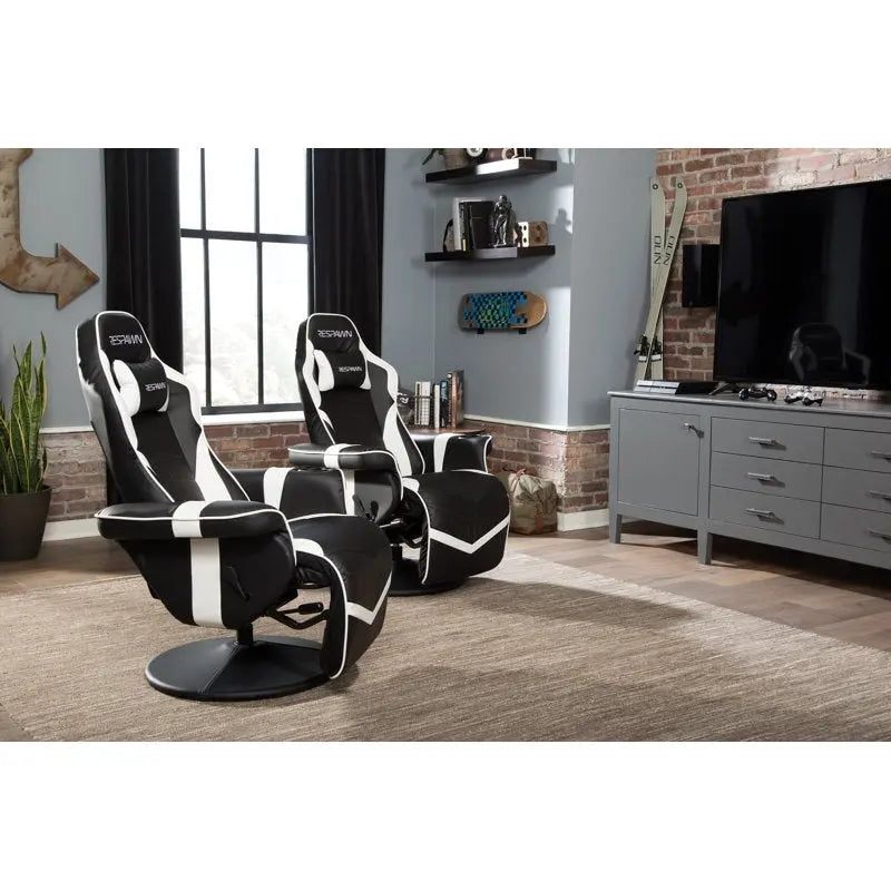 Fauteuil inclinable de jeu avec repose-pieds