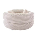 Sofa typu bean bag dla dorosłych i dzieci, duży fotel typu bean bag z sztruksu, 3 poduszkami i podłokietnikami do salonu lub sypialni