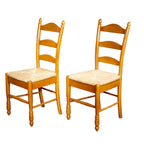Simple Living Jessie Esszimmerstuhl mit Leiterlehne (2er-Set)