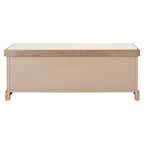 Banc de rangement SAFAVIEH Fiorello avec coussin et 3 tiroirs - 47.3 W x 15 L x 19 H - 47Wx15Dx19H