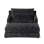Extra diepe slaapfauteuil van chenille van Polibi