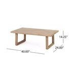 Gartenmöbelset aus Akazienholz, Outdoor-Sitzgruppe mit Couchtisch und weichen Kissen für Garten, Veranda und Balkon, Beige - Merax