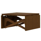 Table basse 2-en-1, table de salle à manger extensible, table à hauteur réglable pour la maison et le bureau, gain de place - ModernLuxe