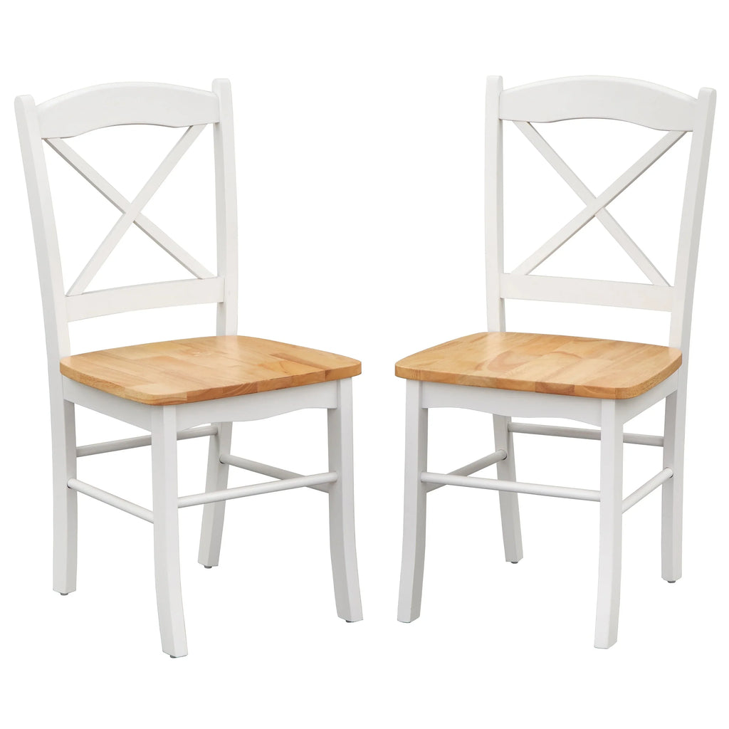 Eetkamerstoelen in landelijke cottage-stijl van Simple Living (set van 2)