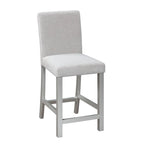 Modern 5-Piece Dining Set with Square Counter Height Table & 4 Upholstered Chairs