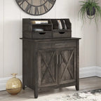 Key West Secretary Desk with Storage Cabinet by Bush Furniture