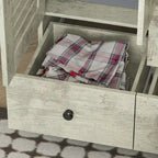 Kledingkast 59W, grote vrijstaande garderobekast, wit