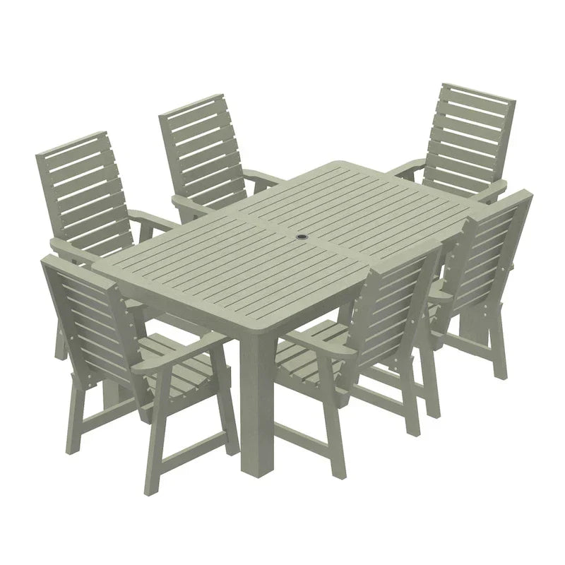 HIGHWOOD PROFESSIONAL 7-delige eethoek voor buiten 42x72
