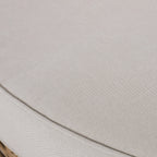 Homan Outdoor-Tagesbett aus Korbgeflecht mit Kissen, hellbraun und beige