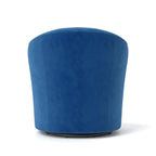 Lot de 2 fauteuils tonneaux modernes pivotants à 360 degrés, revêtement en velours et dossier capitonné à boutons SEYNAR