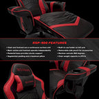 Fauteuil inclinable de jeu avec repose-pieds
