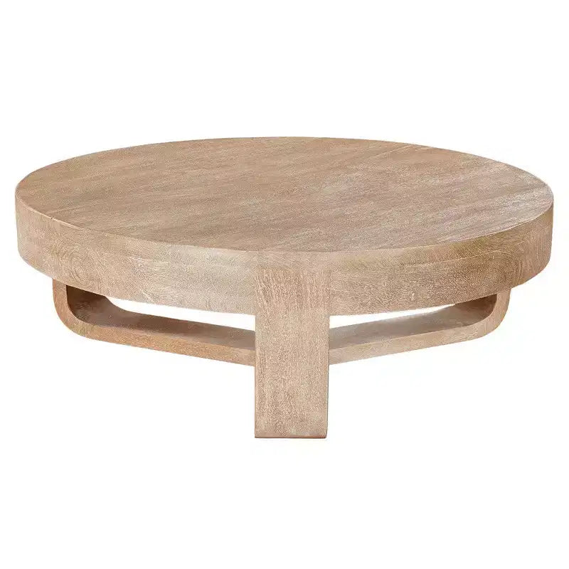 Ronde salontafel van 32 inch met open sledevoet, Royal Hampton