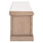Banc de rangement SAFAVIEH Fiorello avec coussin et 3 tiroirs - 47.3 W x 15 L x 19 H - 47Wx15Dx19H