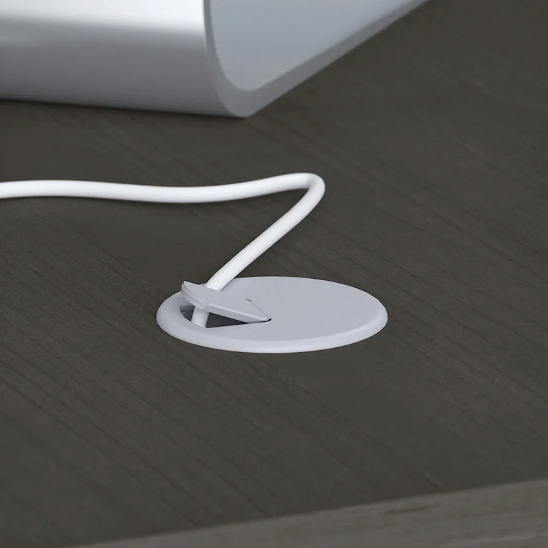 Echo L-vormig bureau met opzetkast en laden
