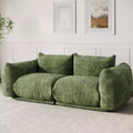 Modulares Zweisitzer-Sofa aus Chenille, Cloud-Sofa mit 2 Sitzplätzen und hochelastischem Schaumstoff, bodenloses Sofa für kleine Räume