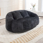 GDFStudio - Laurel Chenille 2-Seater Lazy Sofa with High-Density Foam and Oversized Comfort