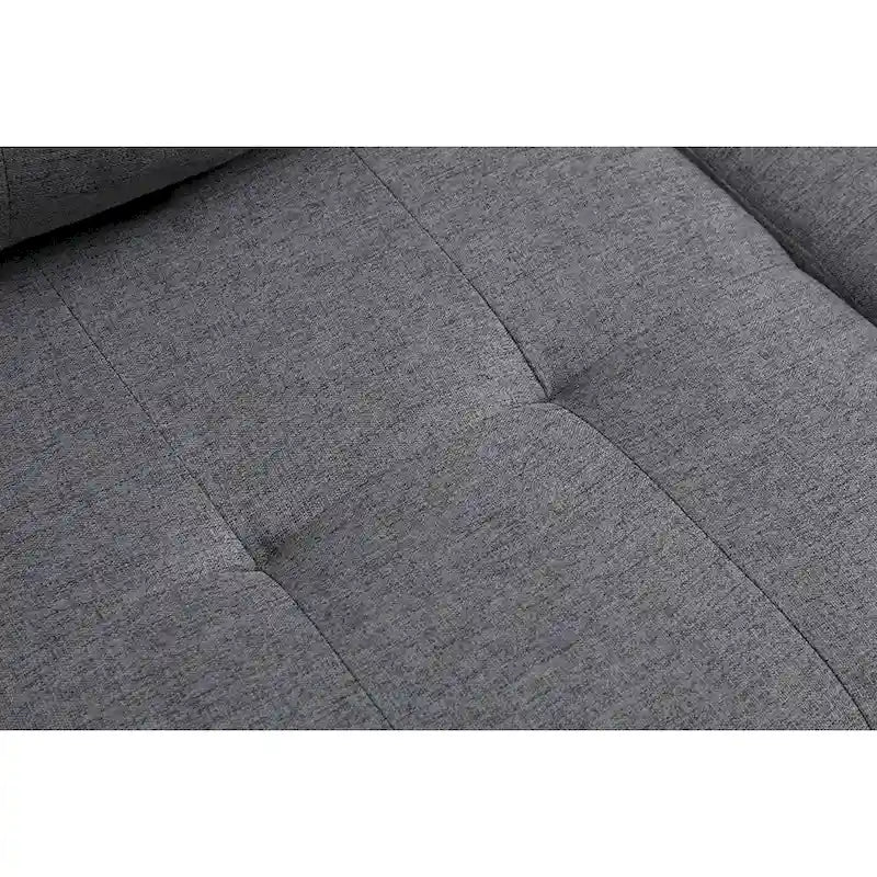 Wohnlandschaft mit L-förmiger Chaiselongue und Getränkehalter