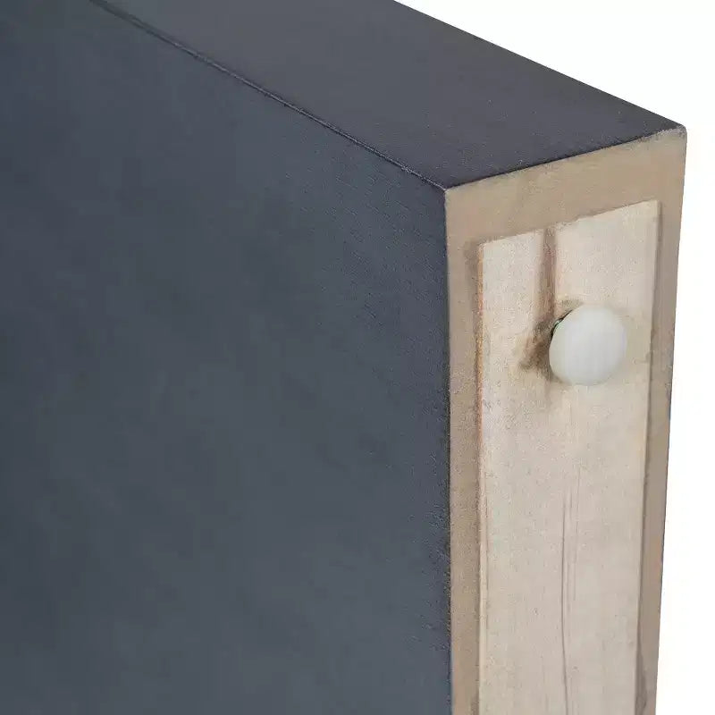 Console rustique Whisen, table d’entrée et table d’appoint avec façade de tiroir cannelée
