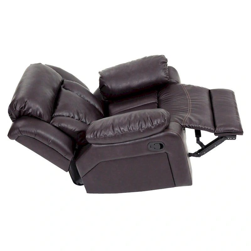 Poltrona Reclinabile Basculante in Ecopelle - 38 L x 37 P x 41 A