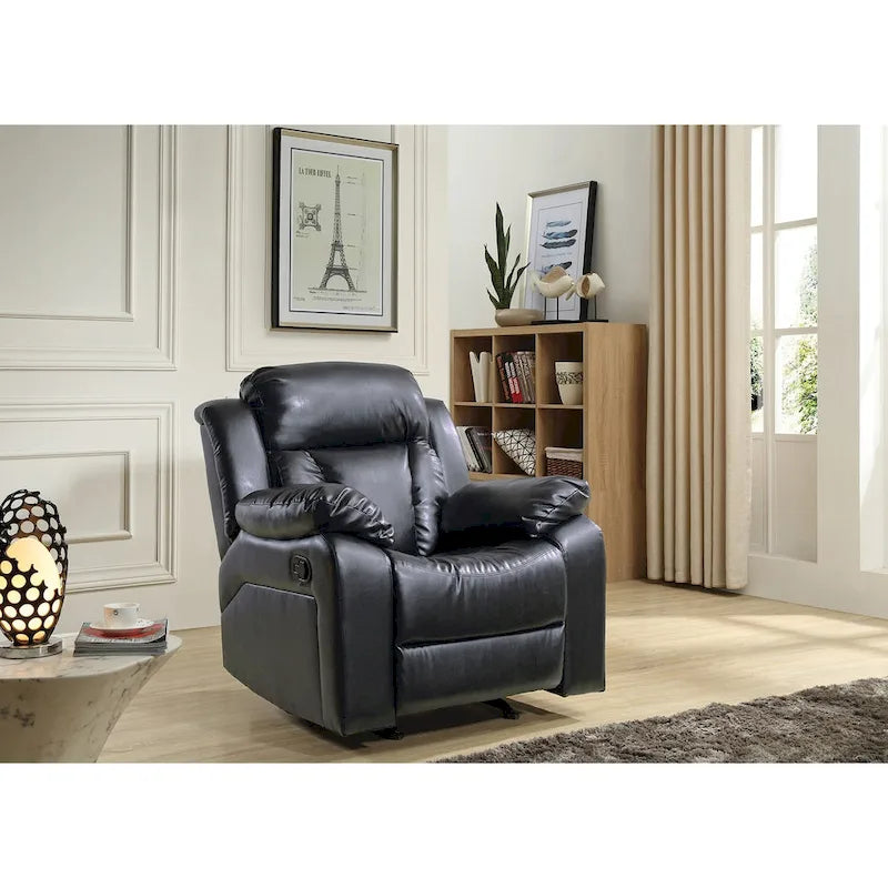Poltrona Reclinabile Basculante in Ecopelle - 38 L x 37 P x 41 A