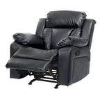 Poltrona Reclinabile Basculante in Ecopelle - 38 L x 37 P x 41 A