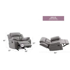 Poltrona Reclinabile Basculante in Ecopelle - 38 L x 37 P x 41 A