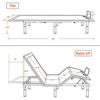 Base letto regolabile con doppi motori – Queen e Twin XL