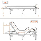 Base letto regolabile con doppi motori – Queen e Twin XL