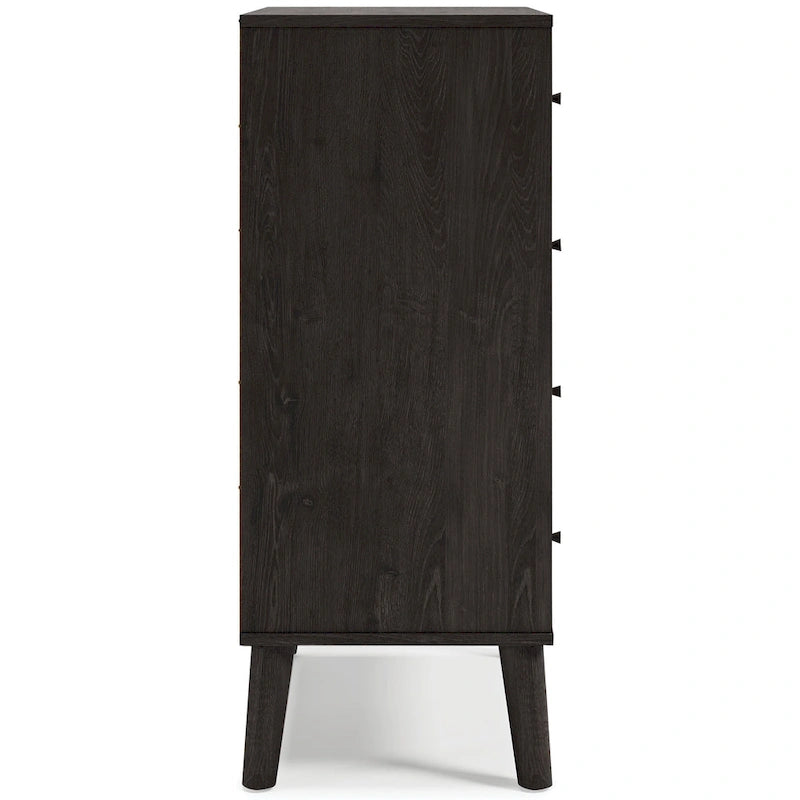 Cassettiera bicolore con cassetti a scorrimento fluido