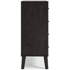 Cassettiera bicolore con cassetti a scorrimento fluido