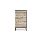 Cassettiera bicolore con cassetti a scorrimento fluido
