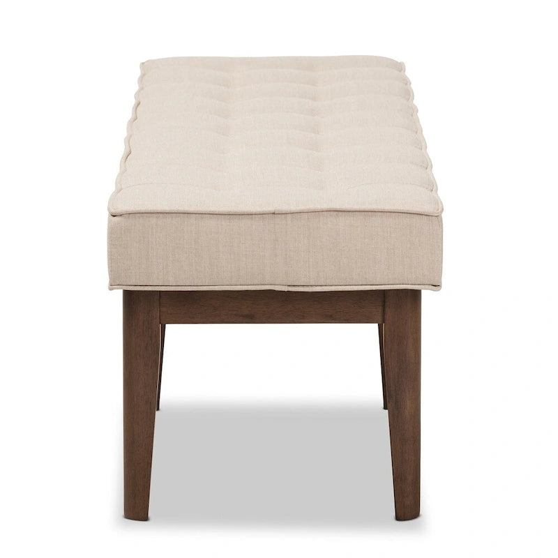 Panca imbottita capitonné Mid-Century