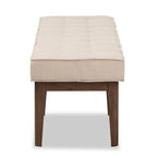 Panca imbottita capitonné Mid-Century