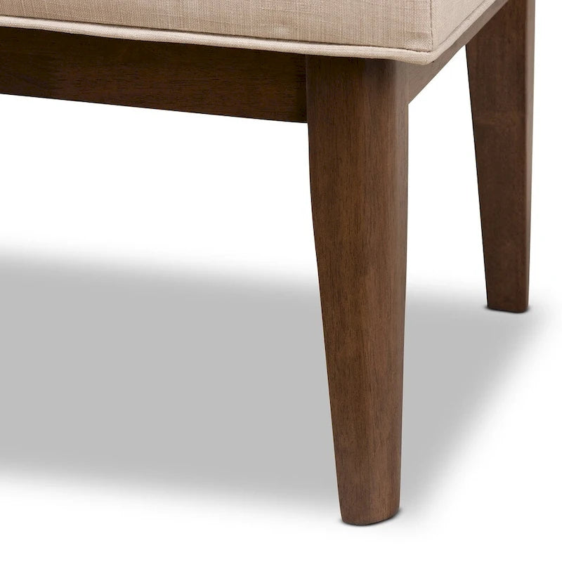 Panca imbottita capitonné Mid-Century