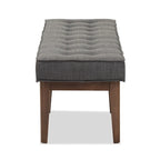 Panca imbottita capitonné Mid-Century