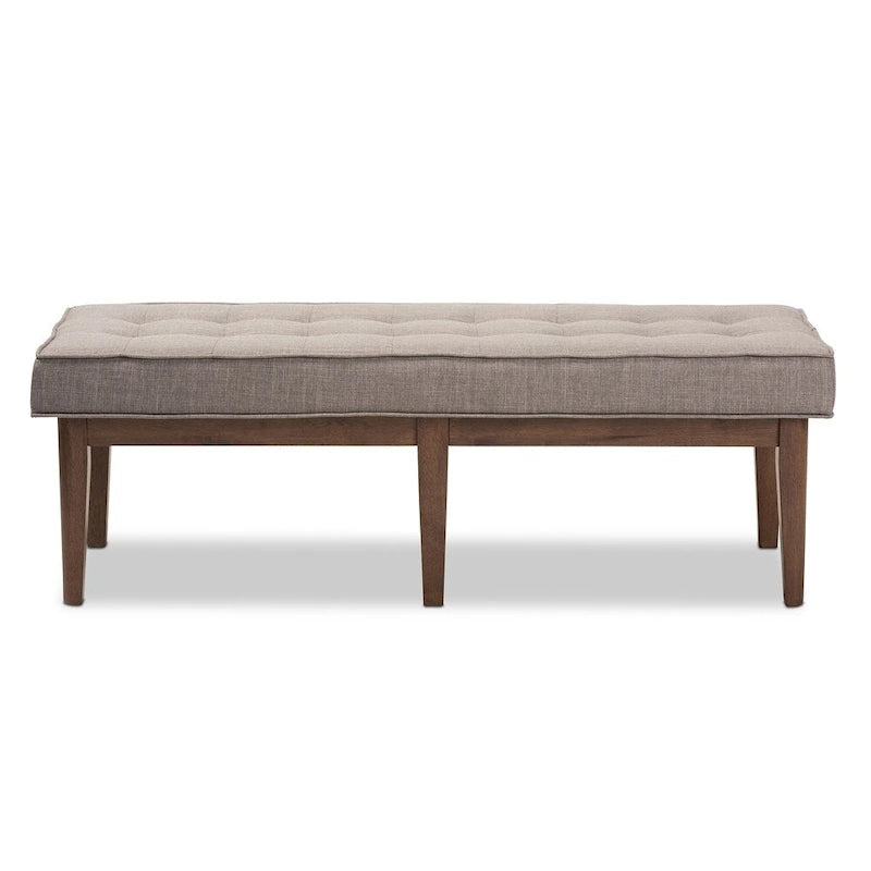 Panca imbottita capitonné Mid-Century