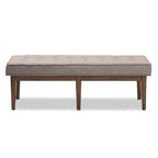 Panca imbottita capitonné Mid-Century