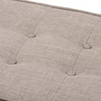 Panca imbottita capitonné Mid-Century
