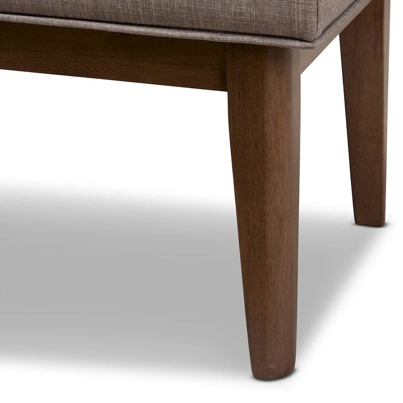 Panca imbottita capitonné Mid-Century
