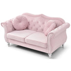Divanetto in velluto con borchie decorative