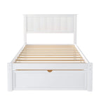 Letto a piattaforma con cassetto sotto il letto