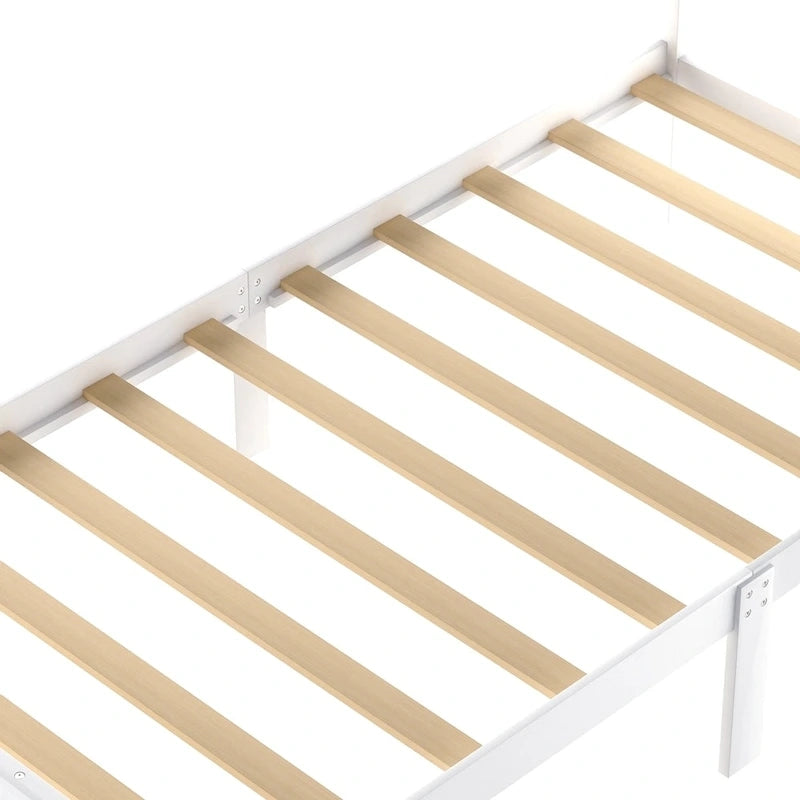 Letto a piattaforma con cassetto sotto il letto