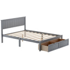 Letto a piattaforma con cassetto sotto il letto