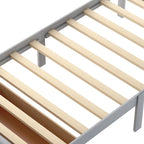 Letto a piattaforma con cassetto sotto il letto