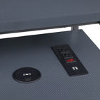 Scrivania da gaming contemporanea da 48 pollici con luci RGB